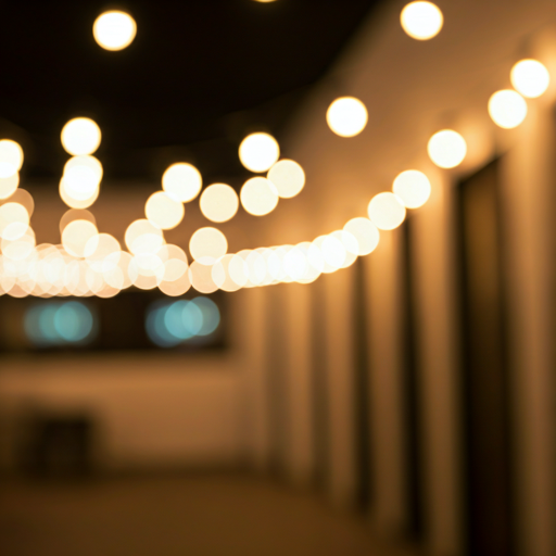 Nightlife party lights blurry background